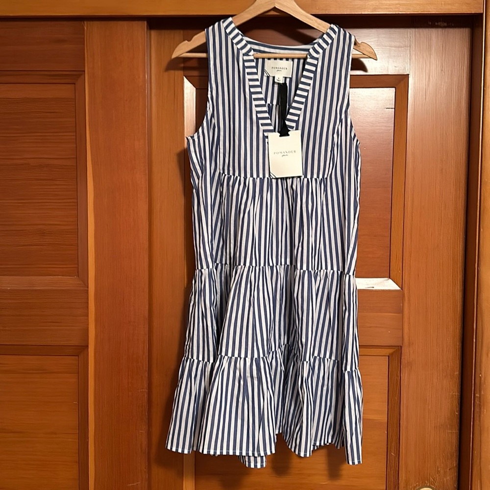 Pomander Place Sleeveless Striped Dress (NWT)
